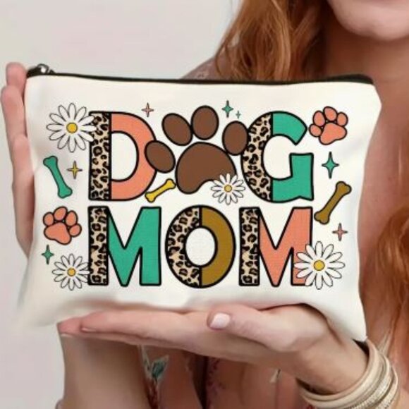 Handbags - **BUY NOW**  Dog Mom Cosmetic Bag